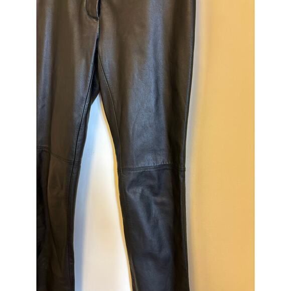 Laundry 1990s Black Leather Pants 4 - Picture 3 of 7